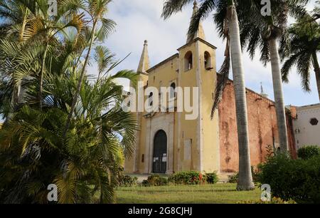 Church in the city of Merida, Mexico Stock Photo