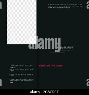 Stylish Dark Frame with Notes On Dark Background and Spot for Your Content. Simple Square Template For Social Media Post. Vector illustration Stock Vector