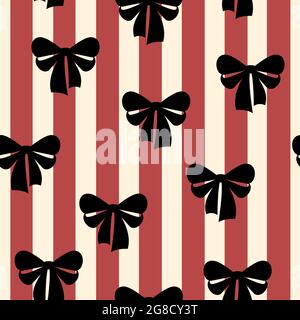 Bow-knot seamless pattern Vector illustration in flat design Stock Vector
