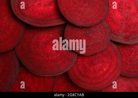 Fresh ripe red beet on whole background Stock Photo