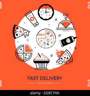 Food delivery icons High-Quality Vector Icons Collection with Editable ...