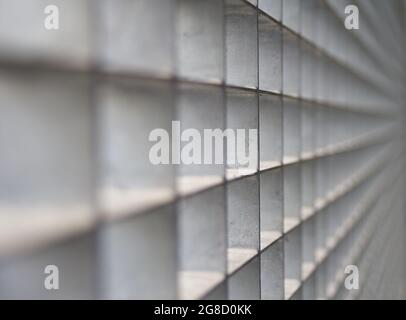 Grey metal grid Stock Photo