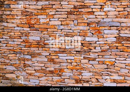 Background of stone wall texture photo for using as wallpaper Stock Photo