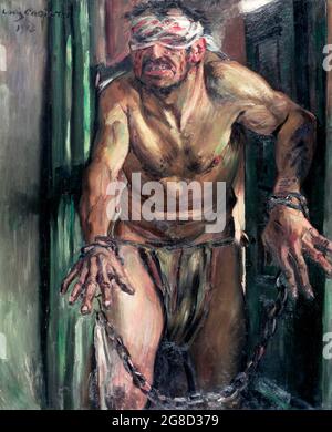 The Blinded Samson by Lovis Corinth (1858-1925), oil on canvas, 1912 Stock Photo