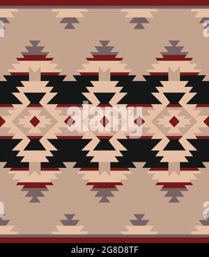 Native American Indian Ornament. Tribal seamless colorful geometric pattern. Ethnic vector texture Stock Vector