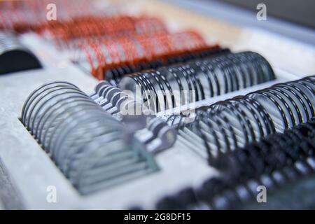 Optometry kit with lenses for optical trial frame Stock Photo