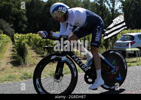 DANIEL MARTIN of ISRAEL START-UP NATION during the Tour de France 2021, Cycling race stage 20, time trial, Libourne - Saint Emilionl (30,8 Km) on July17, 2021 in Lussac, France - Photo Laurent Lairys / DPPI Stock Photo