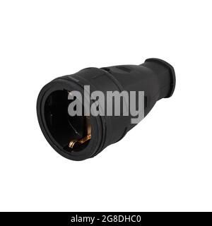 High protection street electrical outlet isolated on white background Stock Photo