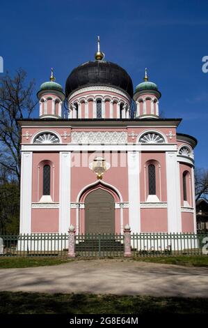 Russian Church in Potsdam, Brandenburg, Germany Stock Photo