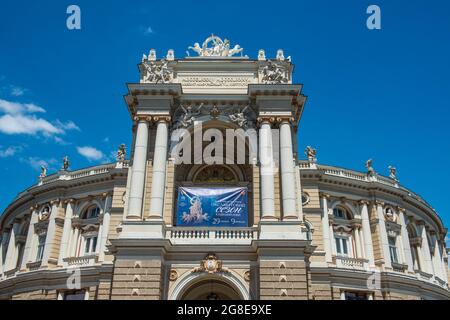 Odessa National Academic Theater of Opera and Ballet, Odessa, Black sea, Ukraine Stock Photo