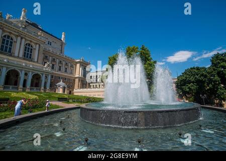 Odessa National Academic Theater of Opera and Ballet, Odessa, Black sea, Ukraine Stock Photo