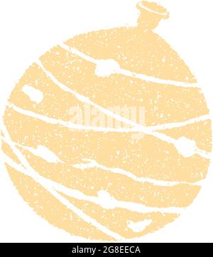 Summer motif rubber stamp illustration for summer greeting card etc. | water balloon Stock Vector