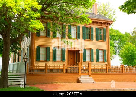 Lincoln Home, Lincoln Home National Historic Site, Springfield, Illinois Stock Photo