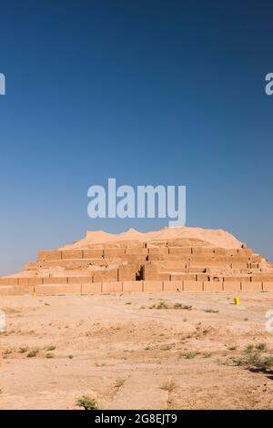 Chogha Zanbil Ziggrat(ziqqrat),massive stepped pyramid-like complex of the ancient Elamites, Khuzestan Province, Iran, Persia, Western Asia, Asia Stock Photo