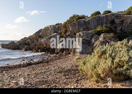 The beach at Stokes Bay Kangaroo Island South Australia on May 9th 2021 Stock Photo
