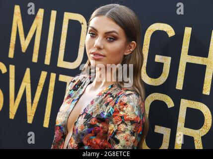 Caitlin Carmichael arrives at the MIDNIGHT IN THE SWITCHGRASS Premiere