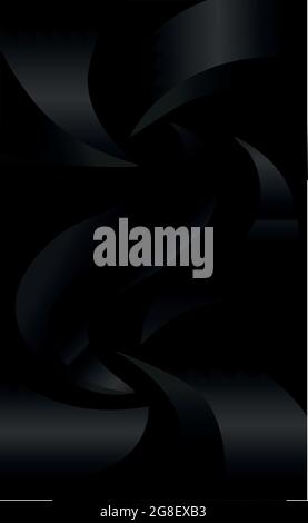Abstract black background with gradient patterns - Vector illustration ...