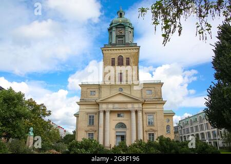 Gothenburg Cathedral in the heart of the city, Sweden. The cathedral was built in 1815. The architect was Carl Willhelm Carlberg. Stock Photo