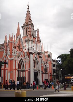 CARACAS, VENEZUELA - Dec 19, 2012: The Basilica of Santa Capilla in Caracas, Venezuela Stock Photo