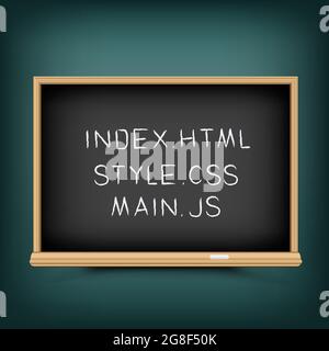 web coding education lessons Stock Vector
