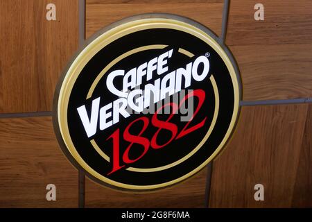 Caffe Vergnano sign editorial photography. Image of sign - 95691292