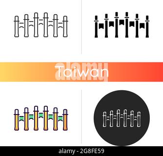 Taiwan palace museum icon Stock Vector