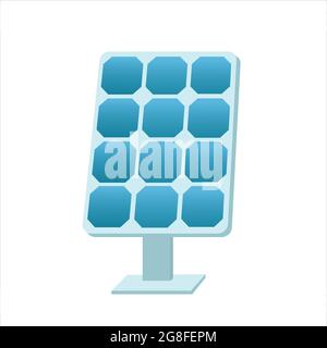 Solar battery panel. Isolated vector illustration Stock Vector