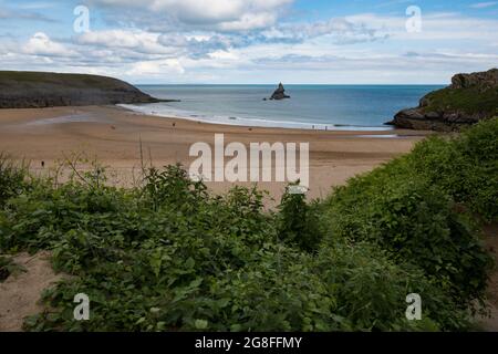 Broad Haven South beach in Pembrokeshire on the Welsh coast Stock Photo