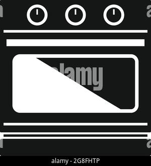 Convection stove icon simple vector. Electric oven. Kitchen convection stove Stock Vector