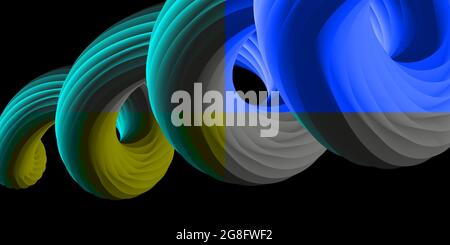 Abstract futuristic background with wave. Fluid geometric pattern. Stock Vector