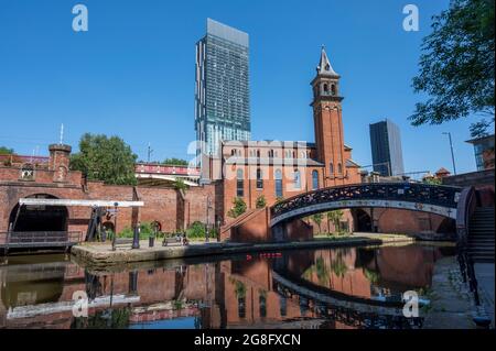 Castlefield Canal Basin, Manchester, England, United Kingdom, Europe Stock Photo