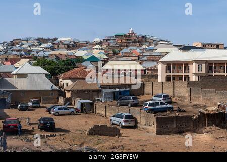 Old town of Jos, eastern Nigeria, West Africa, Africa Stock Photo