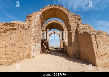 Ancient gate, old Assyrian town of Ashur (Assur), UNESCO World Heritage Site, Iraq, Middle East Stock Photo