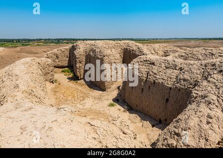 The ruins of the Sumerian town of Kish, Iraq, Middle East Stock Photo