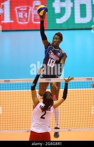 PAOLA OGECHI EGONUITALIA - PERU PALLAVOLO TORNEO DI QUALIFICAZIONE OLIMPICA FEMMINILE GIAPPONE 2016 TOKYO (JPN) 18-05-2016 FOTO GALBIATI - RUBIN Stock Photo