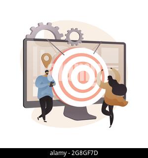 Target audience abstract concept vector illustration. Stock Vector