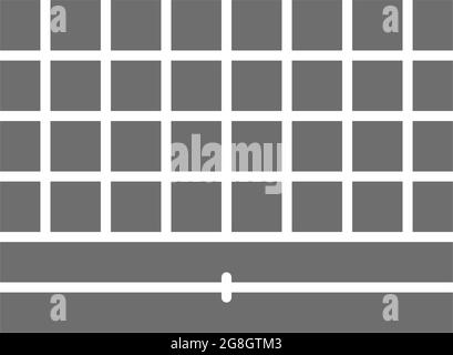 Vector chess board, portable game grey icon. Symbol and sign illustration design. Isolated on white background Stock Vector