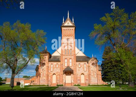 Paris Tabernacle, Paris, Idaho Stock Photo