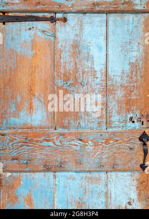 detail of an old wooden door Stock Photo