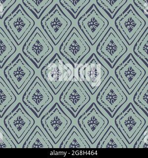 An abstract diamond shapes seamless vector pattern Stock Vector