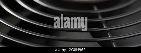 Close-up detail of cooling mechanism or fan Stock Photo