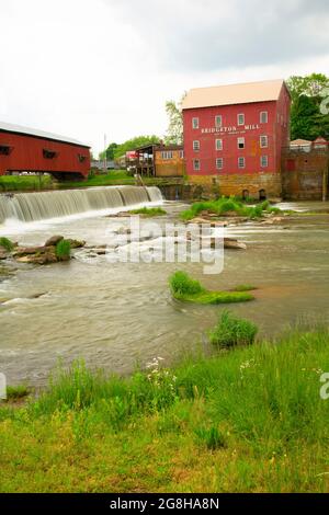 Bridgeton Grist Mill, Parke County, Indiana Stock Photo