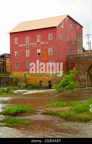 Bridgeton Grist Mill, Parke County, Indiana Stock Photo