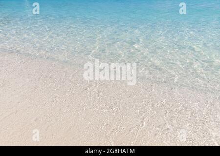 beautiful beach view island seascape at Trad province Eastern of Thailand  blue water background texture, Sea island of Thailand landscape Stock Photo