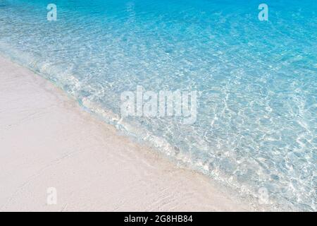 beautiful beach view island seascape at Trad province Eastern of Thailand  blue water background texture, Sea island of Thailand landscape Stock Photo