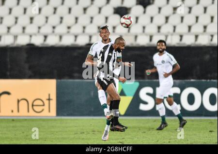 Rio De Janeiro, Brazil. 20th July, 2021. During the match between Botafogo x Goiás, valid for the Brazilian Championship Serie B 2021, held at Nilton Santos Stadium, Rio de Janeiro/RJ, this Tuesday (20). Credit: Nayra Halm/FotoArena/Alamy Live News Stock Photo