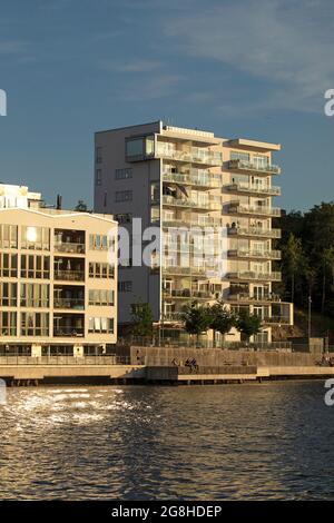 Residential area in Ekensberg, Stockholm Stock Photo