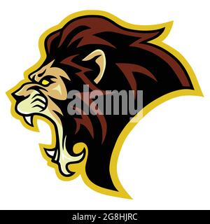 Lion Roar Logo Vector Illustration Template Stock Vector