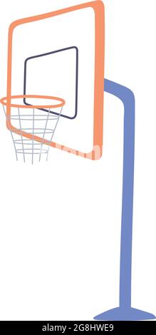 basketball board with hoop Stock Vector