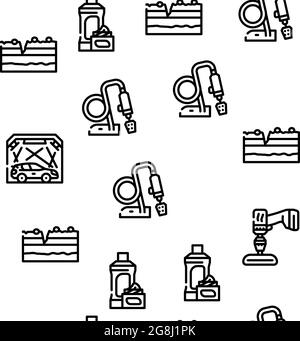Car Polishing Tool Vector Seamless Pattern Stock Vector Image & Art - Alamy
